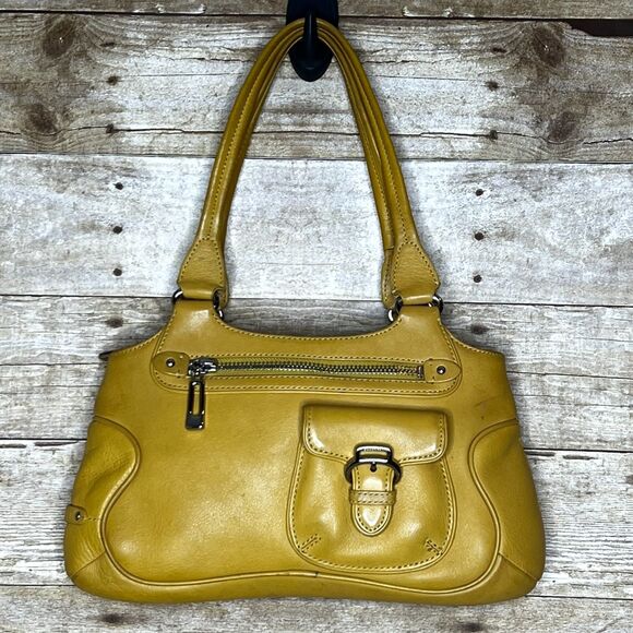 COLE HAAN ALL LEATHER TWO HANDLE HOBO DESIGNER CASUAL EVERYDAY SHOULDER BAG - Picture 1 of 8